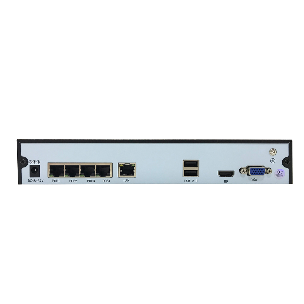 Wardmay Hot 4CH 1HDD Smart 4K POE NVR
