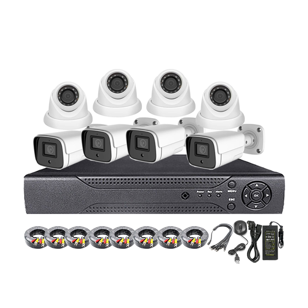8chs 4 in 1 full color ahd kits