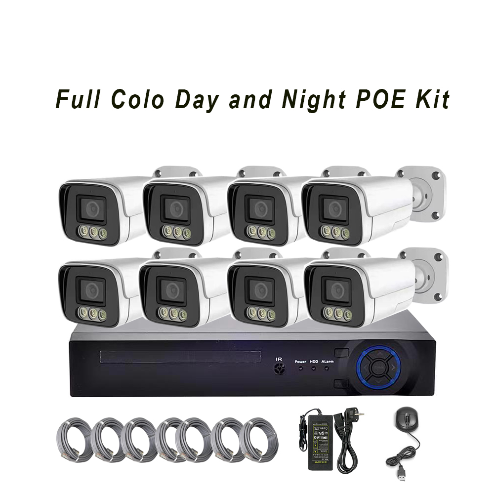 8CHS Full Color XMEYE NVR Home Security System
