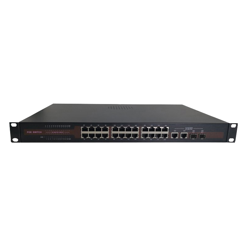 24chs Double 1000Mbps Uplink Port POE switch Wholesale